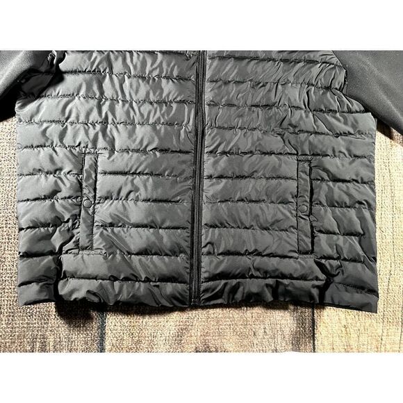 Save The Duck Women’s Sz 1X Plumtech Jacket Zip Quilted Half Puffer Black - Picture 5 of 10